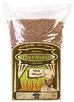 Axtschlag Räuchermehl Eiche, 1000 g XXL Packung, zum Kalträuchern und Heißräuchern, für alle Grills und Räuchergeräte geeignet, 100 % Reinholz