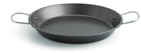 Quid Senia Paella-Pfanne, Karbonstahl, Ofen und Induktion 34 cm Schwarz