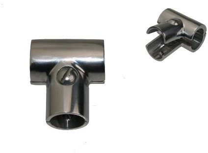 ARBO-INOX Reling Relingbeschlag T Stück 90° klappbar Edelstahl A4 22mm