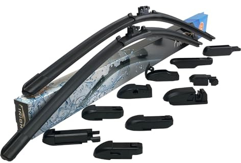 Scheibenwischer 600 mm / 480 mm Wischerblätter Set ScheibenwischerAERO Frontscheibe UNIVERSELLE Adaptern