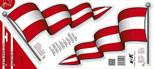 Aufkleber Autoaufkleber - Austria - Österreich - 301198 - Gr. ca. 34cm x 20cm - 2 Stück = 1 Preis