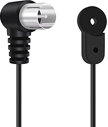 FM Antenna for Stereo Receiver Indoor, FM Radio Antenna 75 Ohm F Type Male Plug Jack Adapter Coaxial Cable Wire Antenna for Table Top Home Stereo Receiver Audio Video Radio Receiver