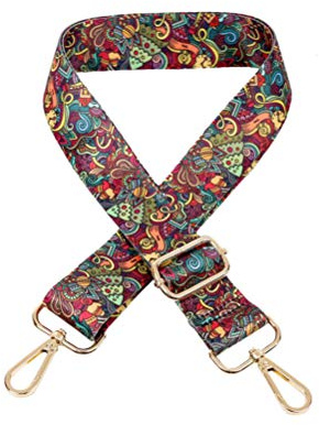 Umily WYJF Gurte & Riemen Adjustable crossbody bag strap, Acrylic, Nr. 3 (goldfarbenes Metall), Medium