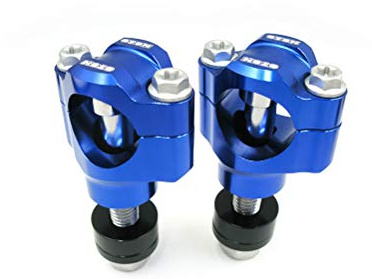 OTOM Motorcycle Handlebar Clamp CNC Aluminum Alloy Bar Clamps 28mm or 1 1/8 For WR RMZ KXF CRF HandleBar Riser (Blue, 10mm)