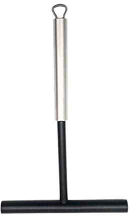 Cabilock T Shape Crepe Spreader Stainless Steel Crepe Maker Spreader Tortilla Rake Spreading Tools Pancake Cooking Utensils for Bakery
