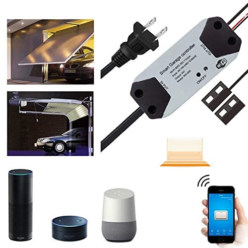 Tuya Smart Life WiFi Garage Door Opener Controller App Remote Control Alert Security Works Automation