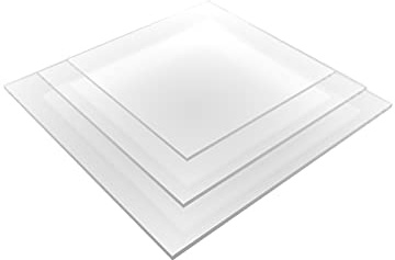 nattmann Acrylglas, PMMA, Kunststoffglas Zuschnitt - Acrylplatte & Acrylscheibe Zuschnitt 3 mm - Klare & Transparente Kunststoffplatte - Individuelles Wunschmaß möglich - (500 x 400 mm)