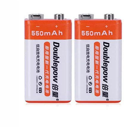 Batería Recargable de 9v Batería de Iones de Litio Batería de 9v de Alta Capacidad 550mA Micrófono inalámbrico Instrumentación KTV