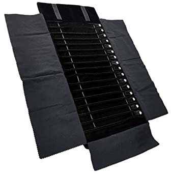 kowaku Schmuckrolle/Faltbar/Multifunktional/Große Kapazität/Tragbar, Leicht, Kleine Organizer Tasche, Schmuckschatulle für Reisehalsketten, Stil C