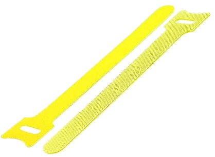 100 fascette stringicavo in, fascette riutilizzabili, fascette stringicavo regolabili (200 mm – giallo)