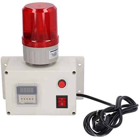 Minuterie Industrielle, 90 à 110 Décibels, Alarme de Synchronisation Industrielle Fiable et Réglable, Prise UE 220 V, Anti-interférence, Facile à Utiliser, ABS pour la Fabrication