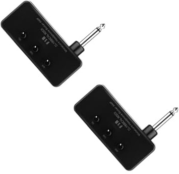 TOYANDONA 2sätze Mini Gitarrenverstärker Tragbarer Bass-Gitarren-kopfhörerverstärker AAA-batterien Geeignet Gitarre Ukulele Und Kleine Auftritte Langlebig Universelles Design