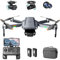BAPHIYA GPS Drone with 4K Dual Cameras Adults, 2-Axis Gimbal Foldable RC Quadcopter 5G FPV Brushless Motor Optical Flow Follow Me Auto Return 50 Mins Flight with 2 Batteries Includes Carrying Case