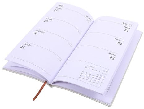 HONMEET Kompakter Terminplaner Tragbares Notizbuch Für Tägliche Planung Format Hohe Strapazierfähigkeit Für Büro Reisen Und Schule Leicht Und Handlich