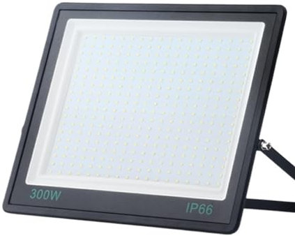 Reflector LED de 300 W, 220 V, proyector para exteriores, luces de inundación de vidrio templado, IP66, proyector LED impermeable, 200 W, 150 W, 100 W, luz de pared (color: luz fría, tamaño: 150 W)