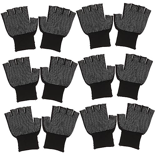 OSALADI Halbfingerhandschuhe Aus Nylon – 15er-pack – Schützende Nicht Kratzfeste Arbeitshandschuhe Für Herren