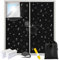 Occultant pour fenêtre - 2 m x 1,45 m - Style Star Moon - pour fenêtre de Toit - Protection Solaire intérieure - sans perçage - Film occultant Thermique - Vendu au mètre - pour Chambre à Coucher
