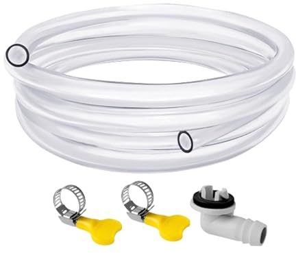 Manguera de drenaje de CA portátil: tubo de drenaje de aire acondicionado multipropósito | Manguera de drenaje flexible para unidades de CA, ideal para el hogar, el trabajo, la escuela, el hosp