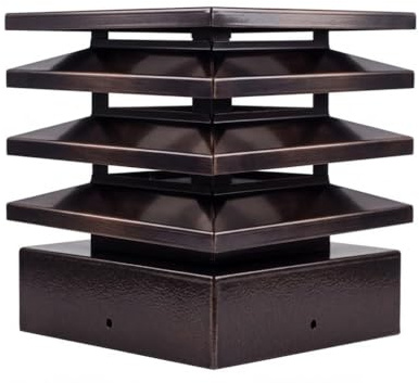 Comignolo Architettonico per canne fumarie base quadra - diverse misure (cm 45x45)