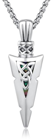 REDSUN viking pil tors hammare kedja 925 sterlingsilver ViKing kors hammare kors hänge keltiskt hänge amulett smycke för män son pojkar kvinnor män unisex, Sterlingsilver