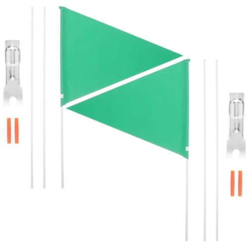 Toyvian 2 Satz Fahrradfahnen Verschleißfest und Einfach zu Befestigen Satz aus Glasfaser und Metall Reflektierende Sicherheitsflagge Kinderfahrradflagge für Kinderfahrräder