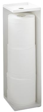 Yamazaki Tower Schmaler Toilettenpapierhalter, weiß