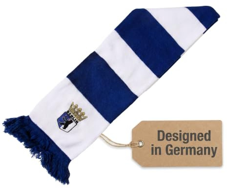 Berlin Schal Berlin Fanschal (Blockschal bestickt mit Goldkronen-Wappen)