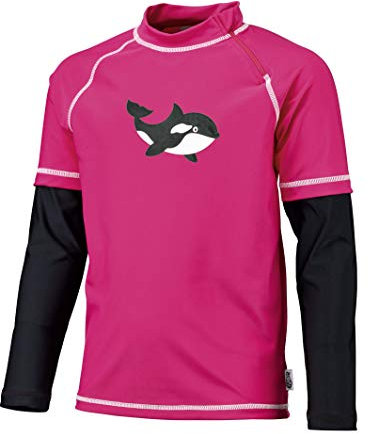Beco Baby Carrier Unisex barn Sealife T-shirt, rosa/svart, 140