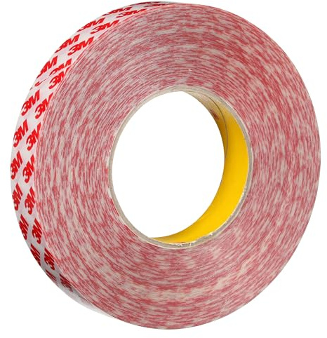 3M Doppelseitiges Klebeband GPT-020F, Transparent, 25 mm x 50 m, 0.2 mm