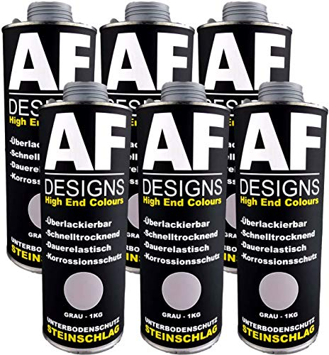 Alex Flittner Designs Unterbodenschutz grau 6x1kg überlackierbar Steinschlagschutz