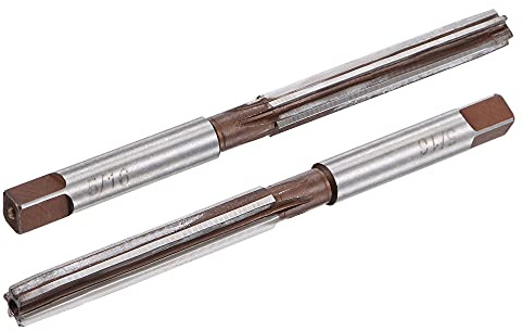 sourcing map 5/16 Hand Reamer H8 Accuracy Alloy Tool Steel 6 Flutes Straight Shank Milling Cutter Tool 2pcs