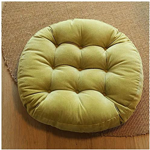 YOUCAI Einfarbig Rund Sitzkissen Gartenstuhlauflagen Auflage Stuhlauflage, Gartenstuhl Polster Sitzkissen Sitzpolster Stuhlkissen Sitzauflage für Outdoor Garten Kissen,55cm,Grün