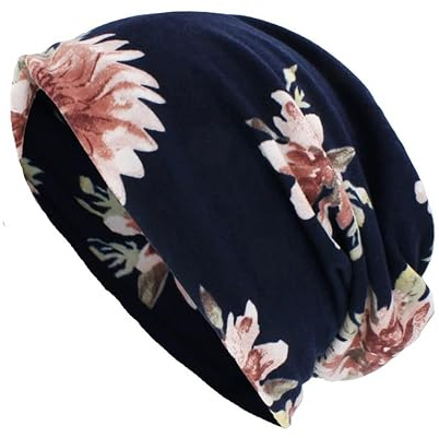 Chemo Headwear for Women Beanie Scarf Soft Turban Cap Floral Head Wraps Cotton Feel Fabric Alopecia Bandana