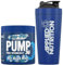 Applied Nutrition Pump Zero Pre Workout + 750ml Steel Protein Shaker - Zero Stim, Caffeine Free, Energy & Performance (375g - 25 Servings) (ICY Blue Raz)