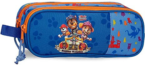 Paw Patrol Rescue Knights Estuche Doble, Azul, Poliéster | Patrulla Canina