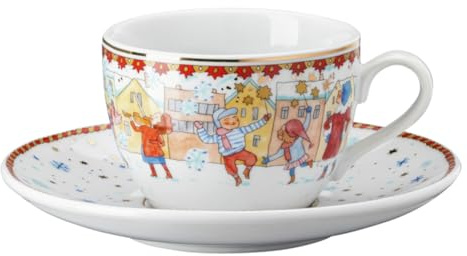 Hutschenreuther Colección de 23 longitudes navideñas Cappuccinota. 2 piezas.