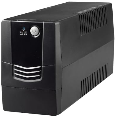 Tecnoware UPS Line Interactive 800 VA, protezione contro le interruzioni di corrente, circuito AVR, 4 prese IEC, porta USB, ideale per distributori ATM, postazioni multimediali e centrali ascensori