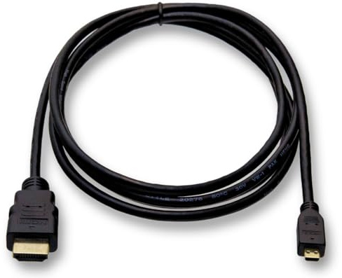 SvediTec Cavo HDMI adatto per fotocamera digitale Sony ZV-E10, Micro D, contatti dorati, lunghezza 2 m