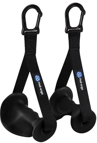 HXD-ERGO Poignée Ergonomique Musculation, Poignée de Tirage Musculation Accessoire pour Machine Smith Bande de Résistance et Élastique Fitness Machine à Câble et Poulie