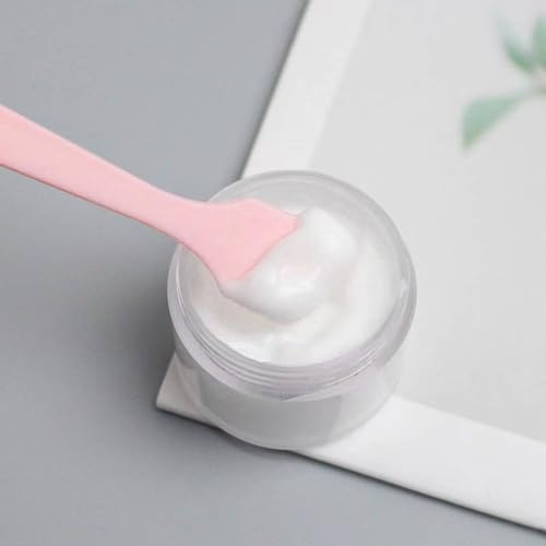 50pcs pack Pink Make Up Spatulas, Disposable Plastic Cosmetic Make Up Spatulas Skin Care Facial Cream Mask Spatula For Mixing, Sampling, Application