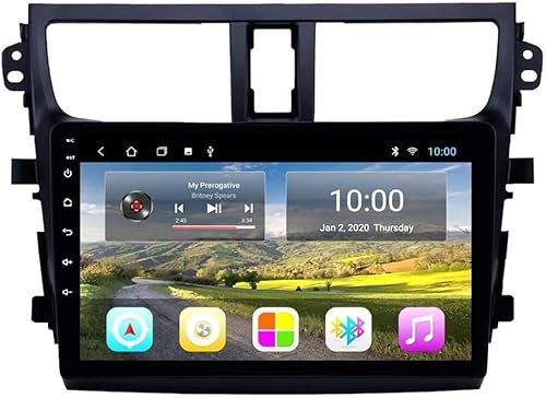 Radio Estéreo para Automóvil, Pantalla Táctil 2.5D de 9 Pulgadas Sistema de Navegación GPS Android 9.0 WiFi Bluetooth Radio Estéreo para Automóvil para Suzu-ki Celerio 2015-2018, Navegación GPS con