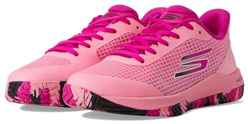 Skechers Women's Viper Court Pro Pickleball Sneaker, Pink, 7