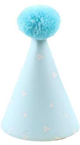 Wambere 5 Stück Geburtstagshut Geburtstagsparty Hut Party Hüte zum Geburtstag Partyhüte Party Kegel Hüte Geburtstag Kegel Hüte Party Supplies Hütchen Geburtstagshut für Festival Dekoration,Blau