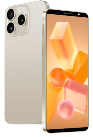 Fine Life Pro 4GLTE-Handy, Dual SIM + TF-Karte, 6,0-Zoll-Bildschirm, Dual-Kamera, 4GB RAM + 64GB ROM, TF-Erweiterung 256GB, Handy ohne Vertrag, für Anfänger (200yellow)