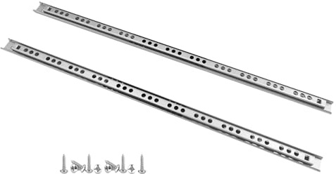 Schubladenschienen 350mm x 17mm Nut, 6 Paar Teilauszug Kugelauszug | Schubladenauszug Schubladenauszüge Schubladenführungen Schienen für Schubladen Schubladen Schienensystem belastbar bis 10 kg