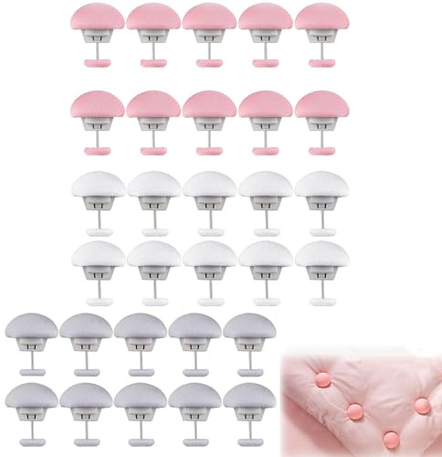 LTSVBO 30 Pcs Duvet Clips Set, Stylish and Exquisite Duvet Pins to Keep Duvet in Place, Unique Design Fabric Clips Sheet Holders for Bedding, Prevents Duvet Covers from Shifting