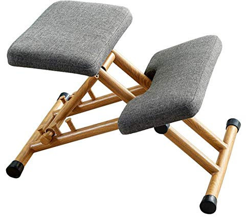 Kniestuhl, verstellbarer Hocker zur Haltungskorrektur mit dicken, bequemen Kissen, für Zuhause oder Büro, ergonomisches Design für verbesserte Haltung und Komfort