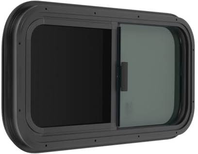 Fenêtre coulissante pour camping-car, 700 x 400 mm, fermeture éclair, fenêtre basculante, fenêtre de camping-car, protection contre les insectes, protection solaire, fenêtre de caravane, pour