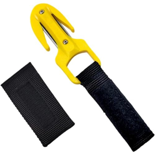 Vobumix Coltello Taglio per Immersioni con Custodia per Coltelli Coltello Immersioni Subacquee Tagliafilo Subacqueo per Immersioni Subacquee All'aperto E Pesca Subacquea