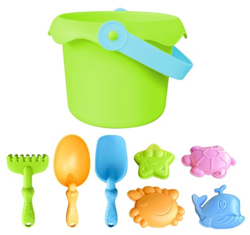 Beach Toys for Kids | Beach Sand Toys for Kids | Lightweight Design Sandbox Castle Construction Kit With Molds, Bucket, Shovels for School Kindergarten Outdoor